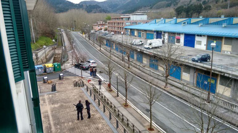 Lugar en el que el Mercedes fue interceptado.