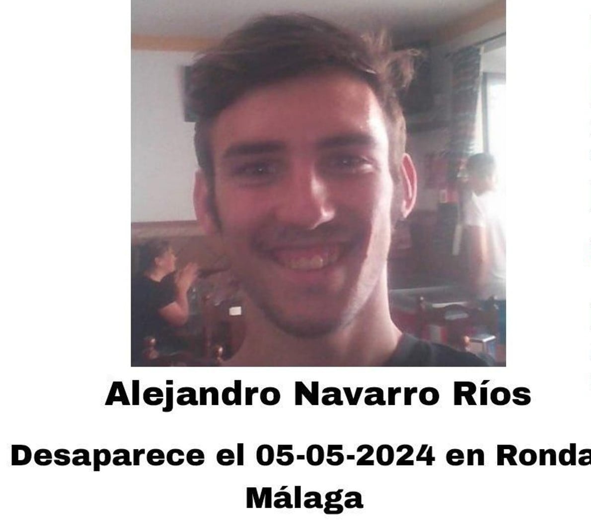 Alejandro desapareció en 2024