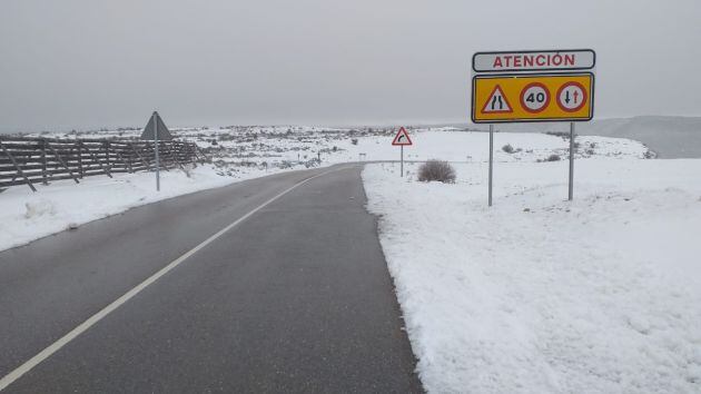 Zona nevada en Guadalajara