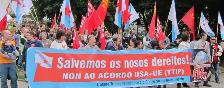 La CIG contra los tratados de libre comercio. Foto de archivo