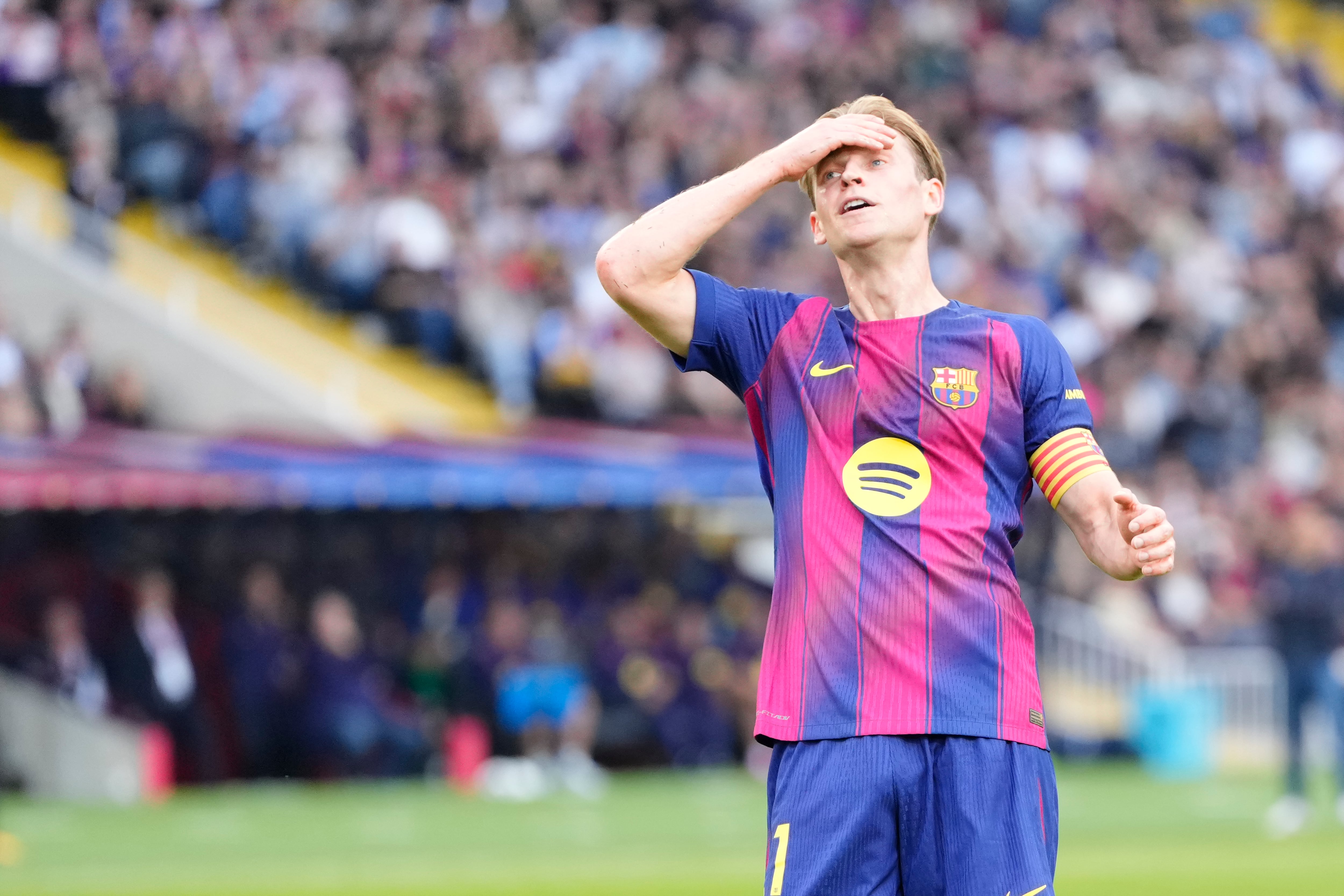 Frenkie de Jong, gran ausencia en el entrenamiento del Barça este jueves