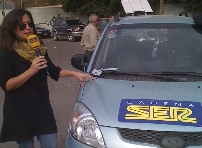 La directora de 'Hora 25', Àngels Barceló, desde El Cairo