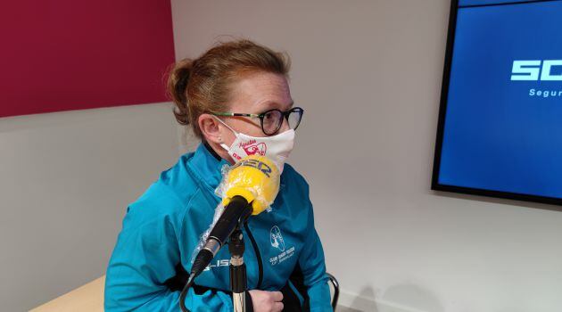 Almudena García, capitana del 'Soliss Águilas de Toledo' de rugby