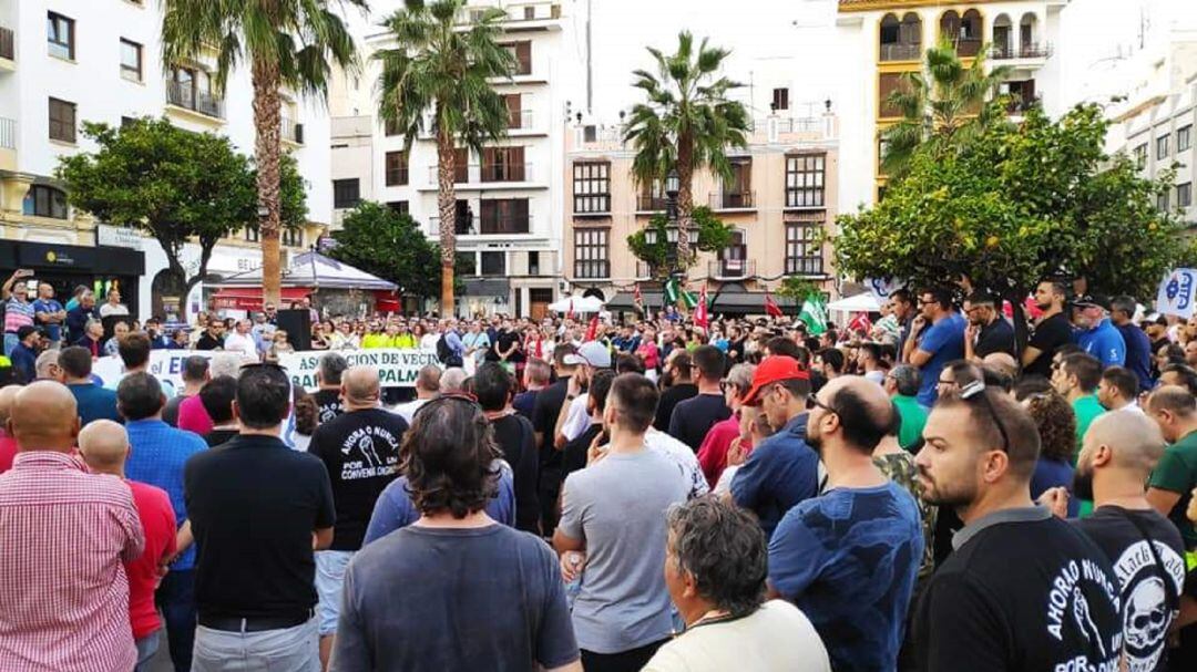 Manifestación en Algeciras contra el Expediente de Regulación de Empleo en Acerinox