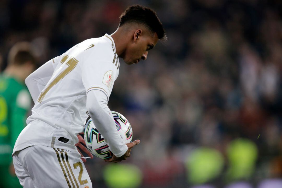 Rodrygo, tras anotar frente a la Real Sociedad en Copa del Rey