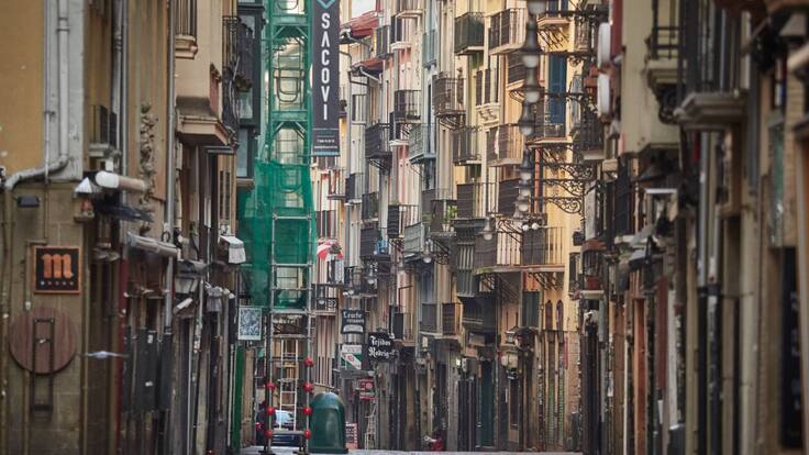 El Casco Viejo de Pamplona, sin pintadas ni carteles (09/12/2021)