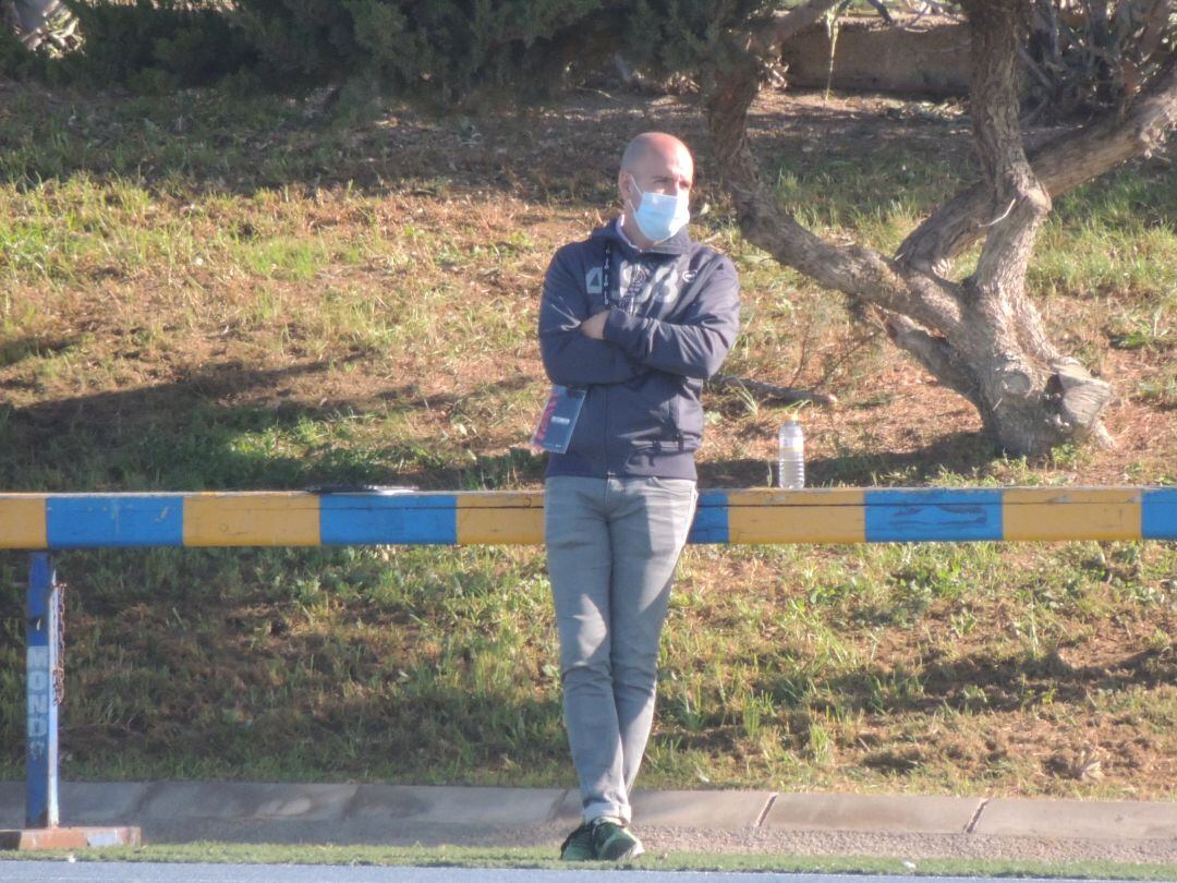 Gabriel Fernández Pacheco en el campo Anexo. 