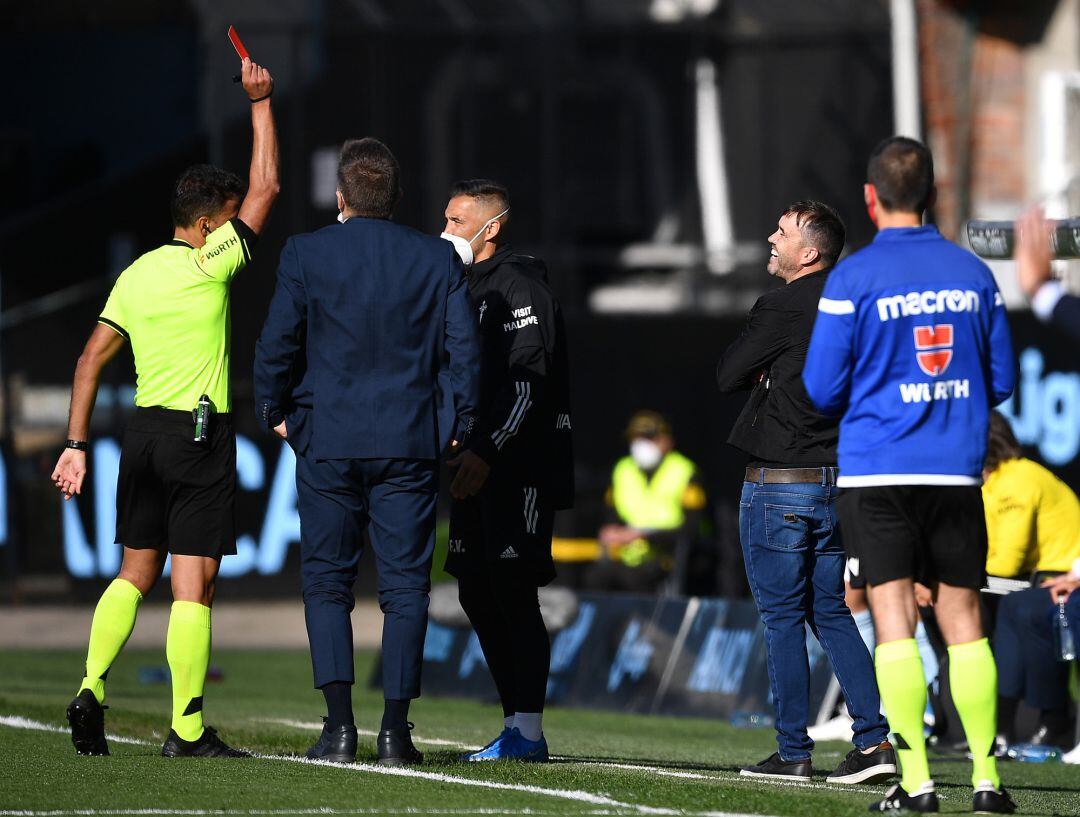 Coudet fue expulsado en el partido ante el Betis