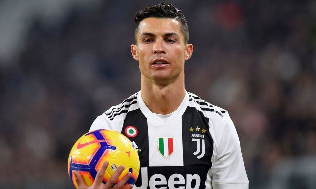 Cristinano Ronaldo en un partido reciente con la Juventus