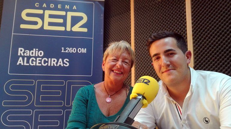 Anma Villaescusa y su colaborador Alejandro Martín durante su intervención en Hoy por Hoy