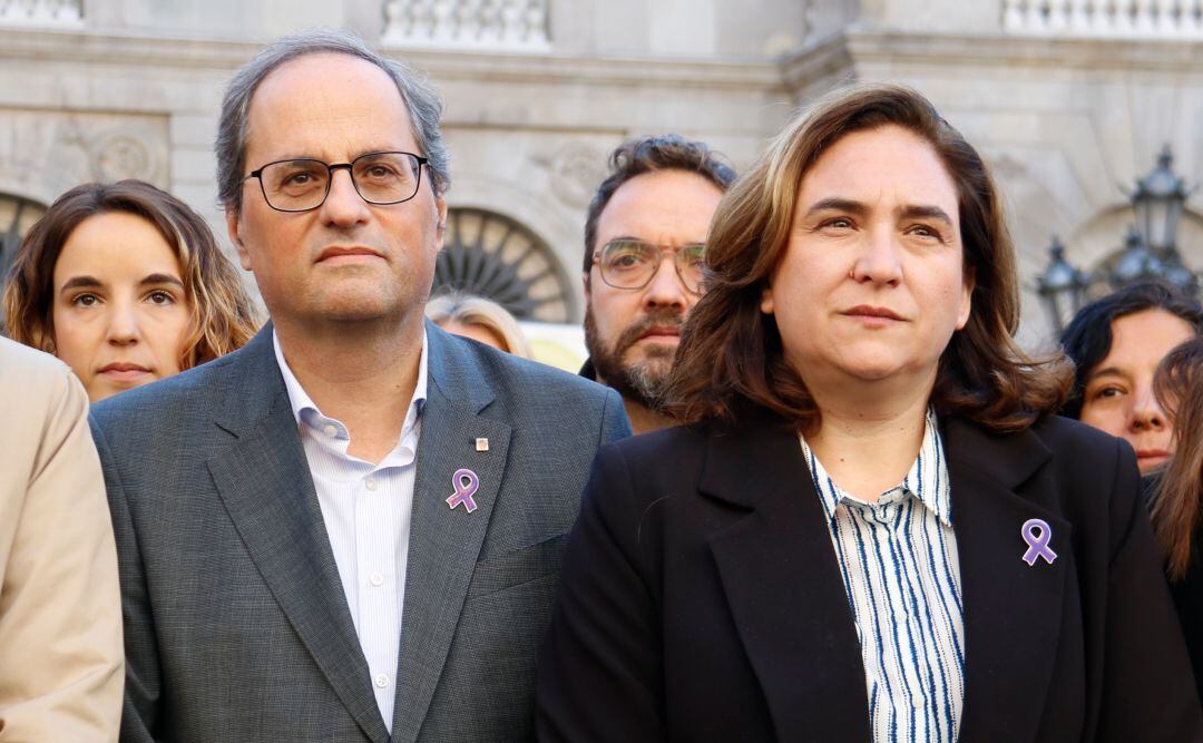Quim Torra i Ada Colau en una imatge d'arxiu