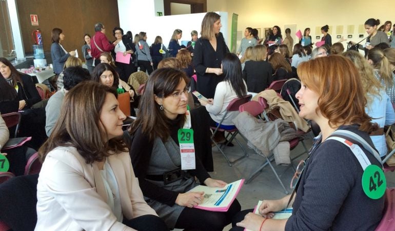 En la jornada se incentivaron los proyectos liderados por mujeres a través de reuniones entre las empresarias asistentes