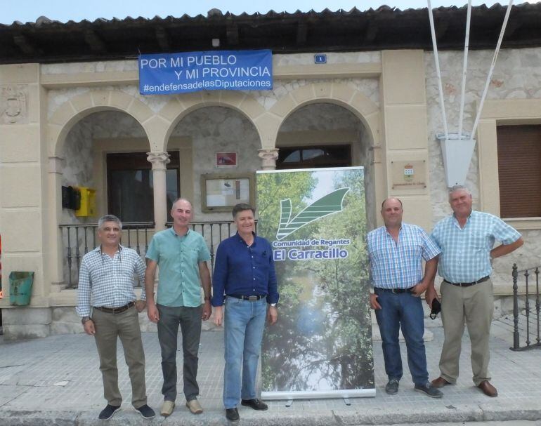 Visita de Francisco Vázquez, presidente de la Diputación Provincial de Segovia, a la comarca del Carracillo