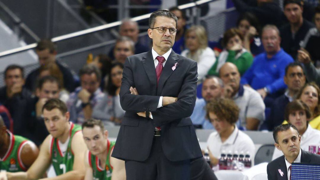 Pedro Martínez cuando entrenaba a Kirolbet Baskonia.