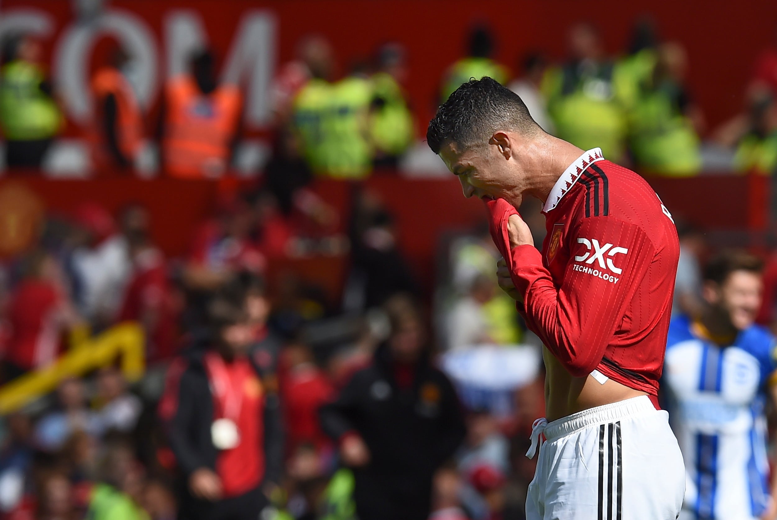 Cristiano Ronaldo, durante un partido del Manchester United. (Reino Unido) EFE/EPA/Peter Powell