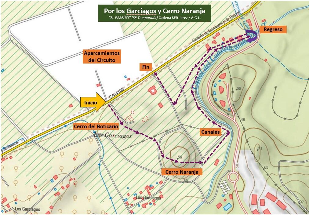 Recorrido Garciagos y Cerro Naranja