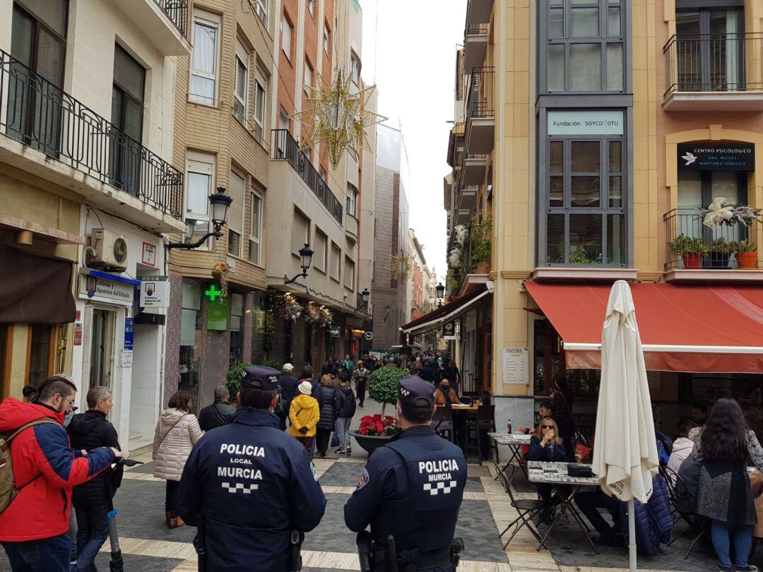 Agentes de la Policía Local en Murcia