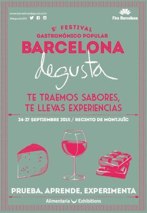 Cartel del Barcelona Degusta 2015.