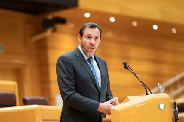 MADRID, SPAIN - Óscar Puente, durante una intervención en el Senado (Photo By Diego Radames/Europa Press via Getty Images)