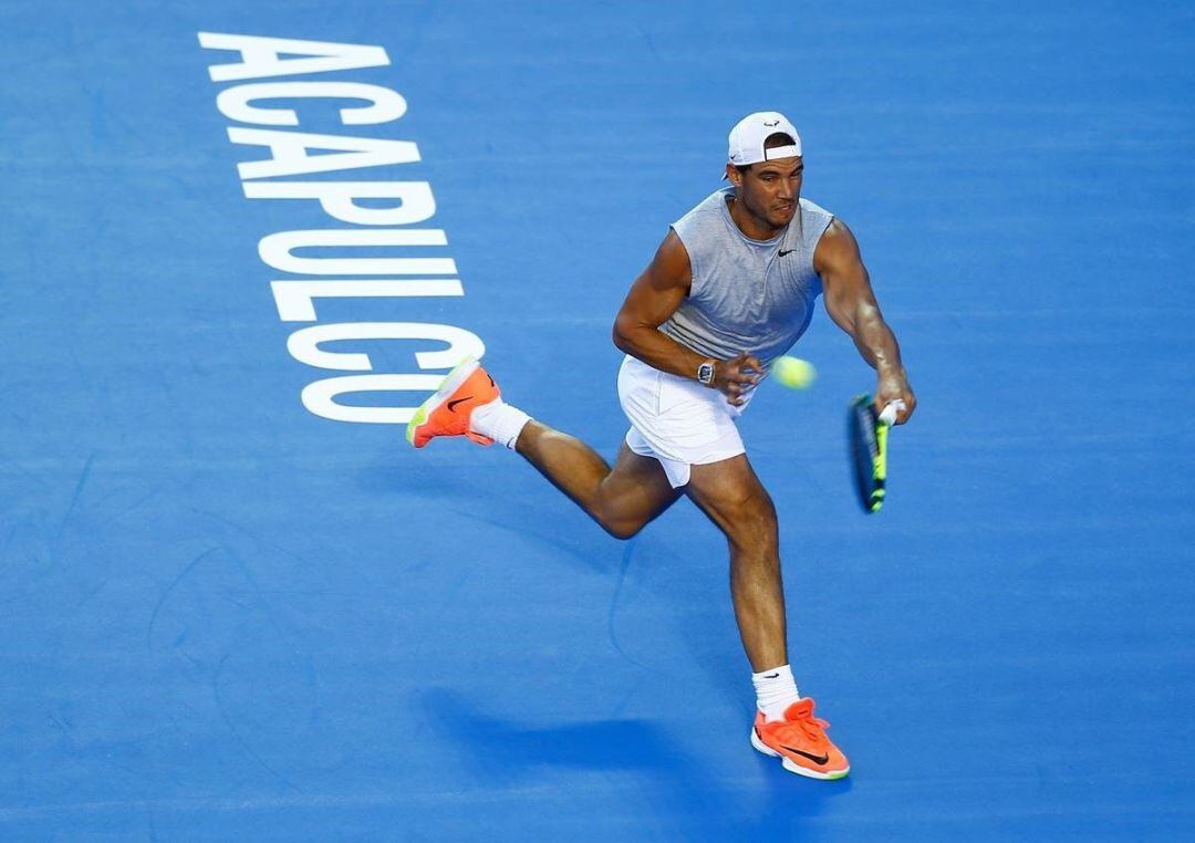 Rafa Nadal, durante el partido. 