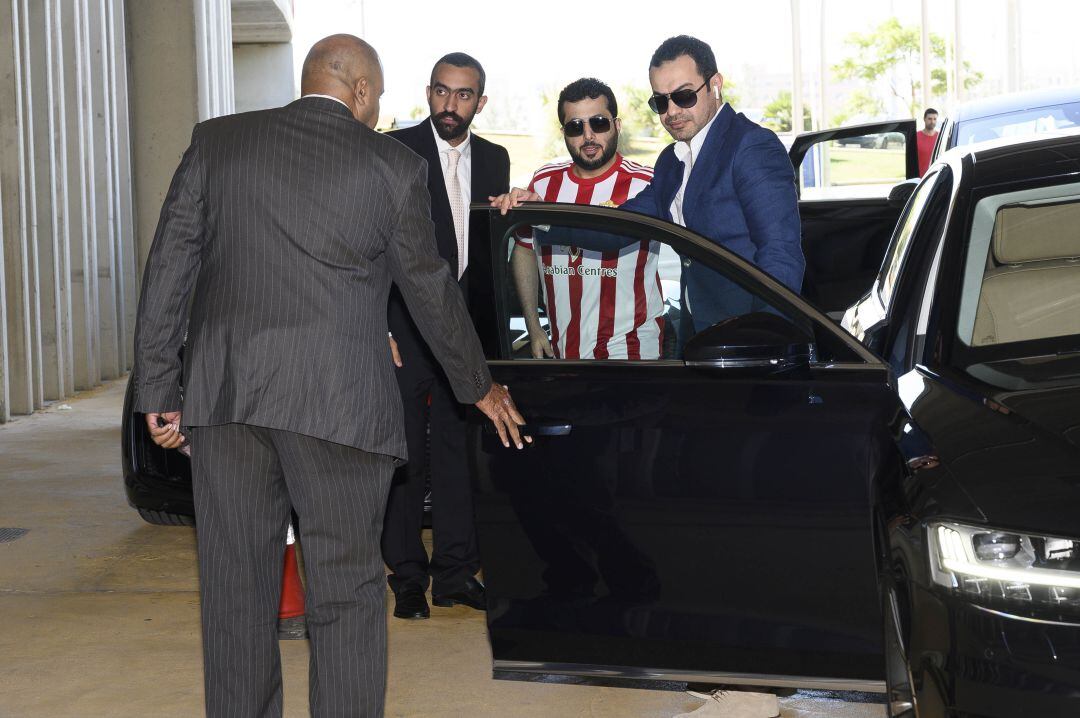 El presidente Turki, en su segunda visita a Almería.