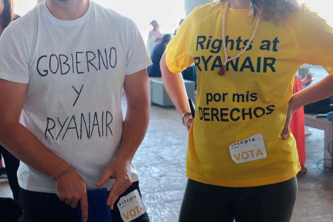 Els treballadors de l'aerolínia defensen uns drets laborals mínims.