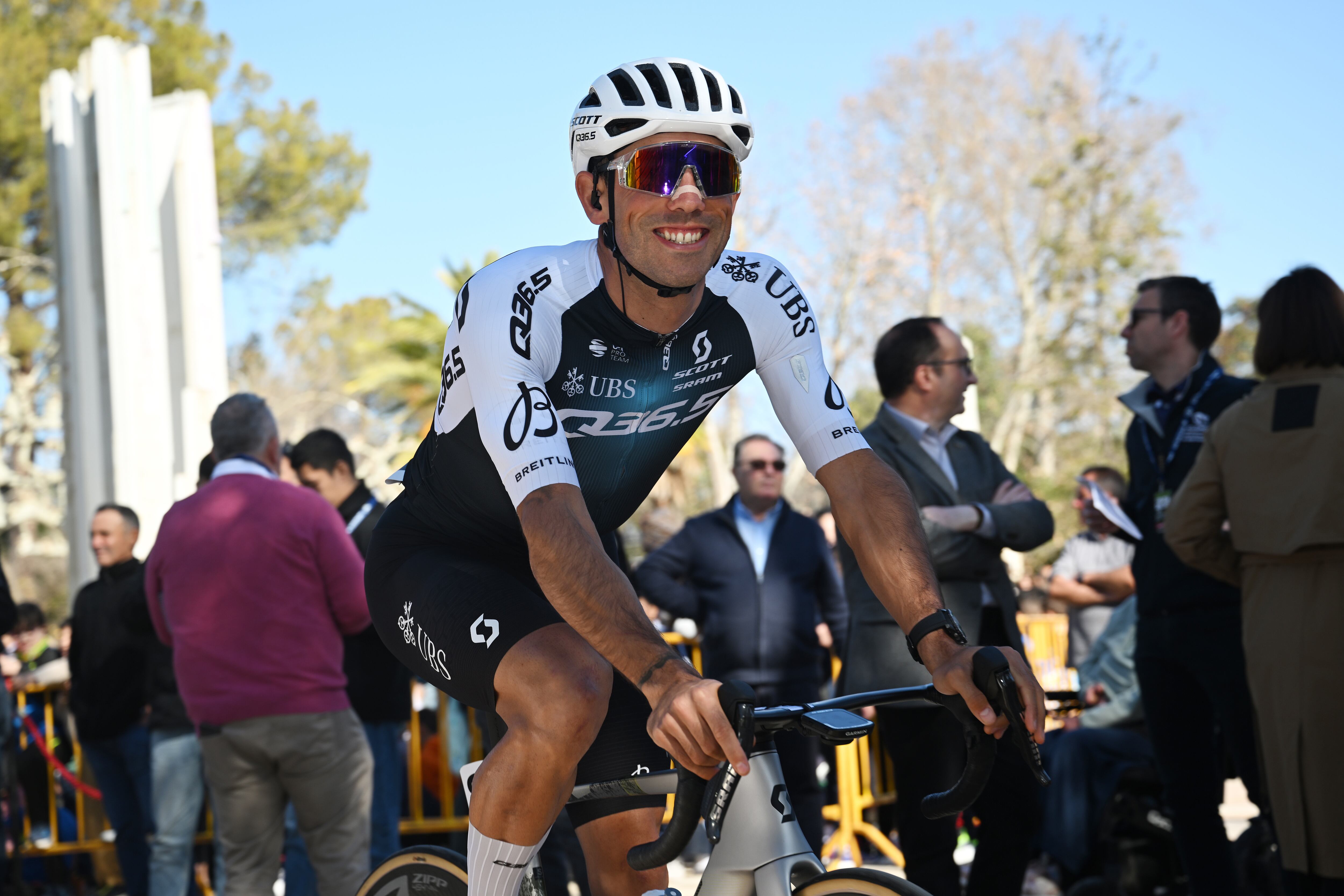 El ciclista abulense David González, durante su participación en la última edición de la Vuelta a Andalucía