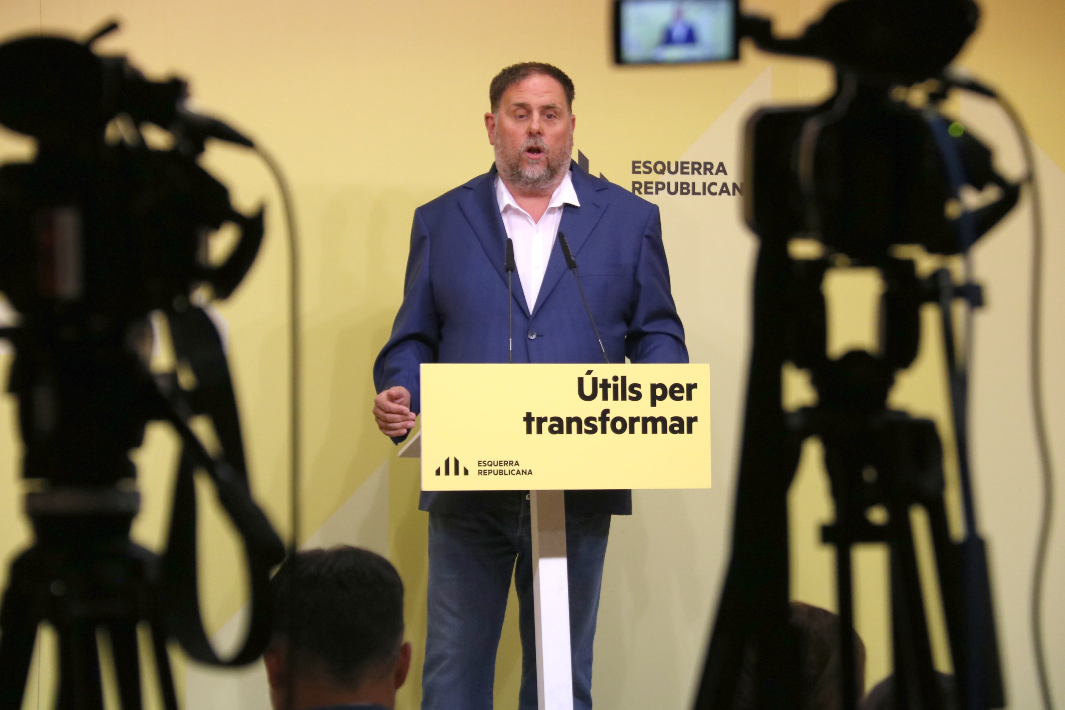 Oriol Junqueras valora els resultats electorals