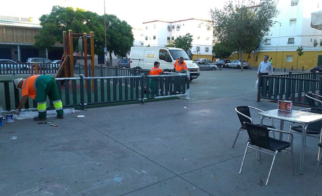 Urbanismo reurbanizará la plaza de la Candelaria en Tres Barrios. 