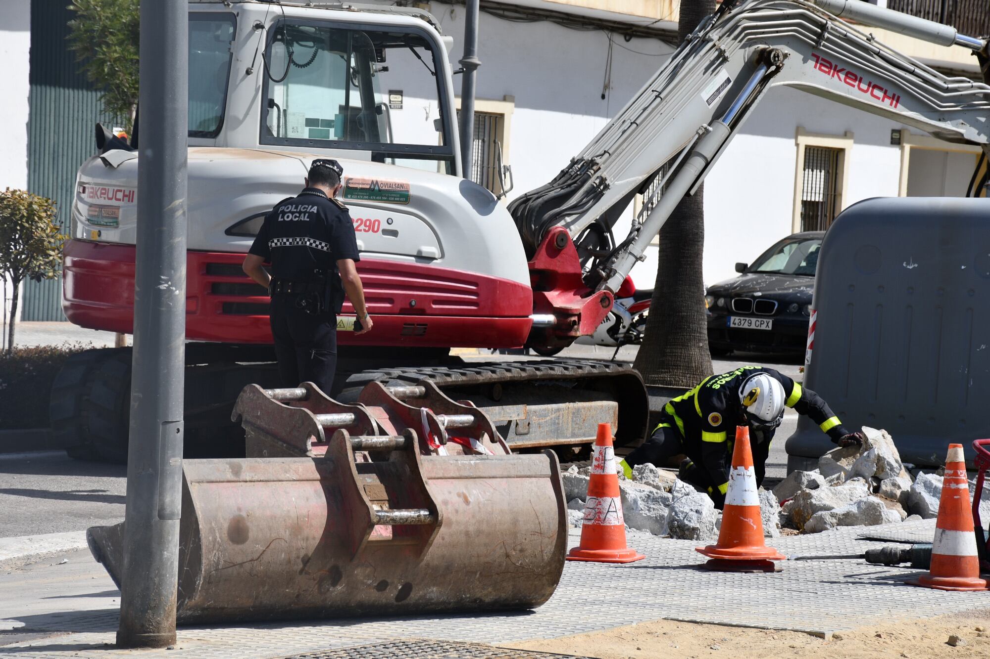 Trabajos en la zona