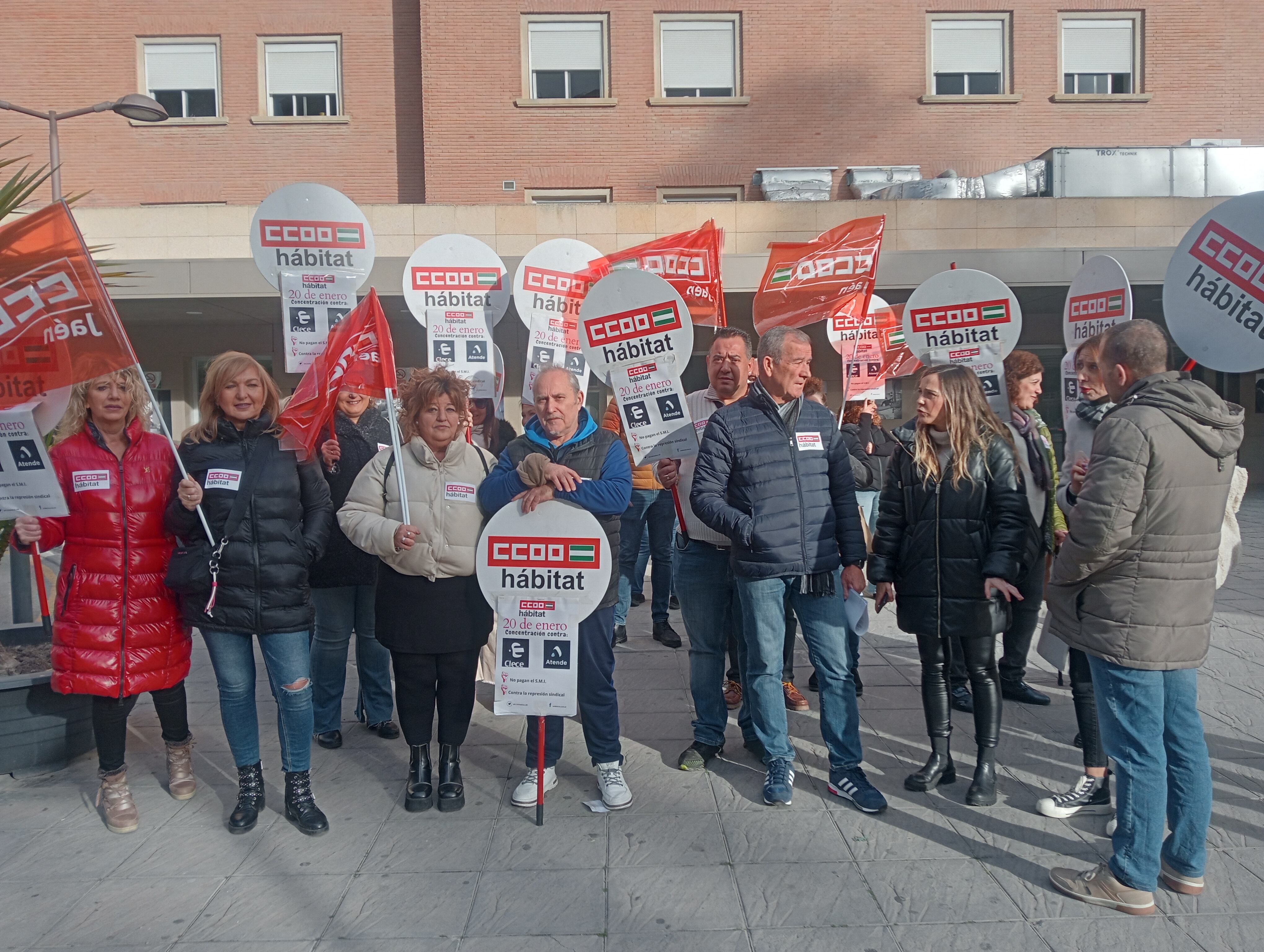 Concentración de CCOO en el Médico-Quirúrgico de Jaén