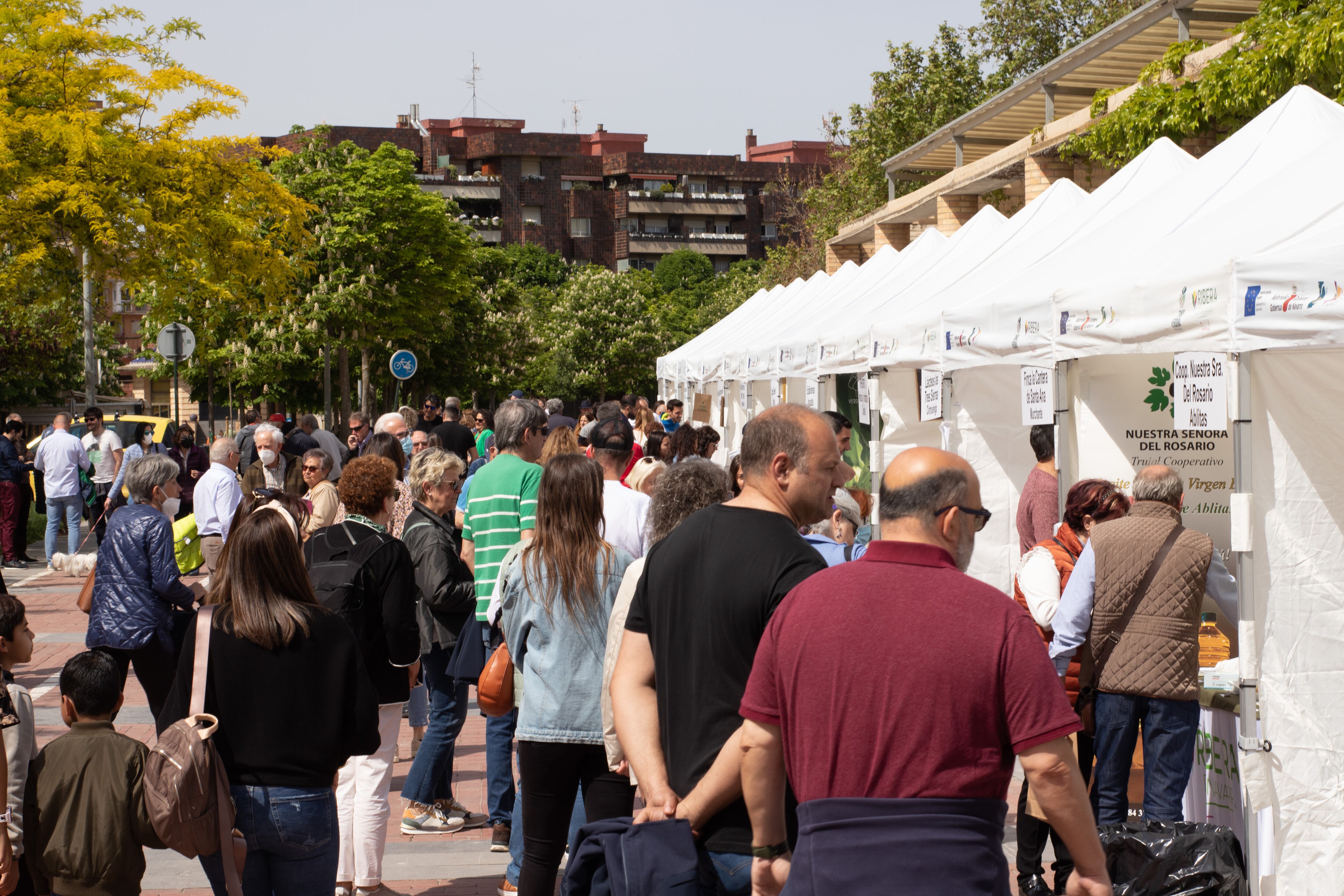 Mercado de productos locales organizado por Consorcio Eder en Tudela