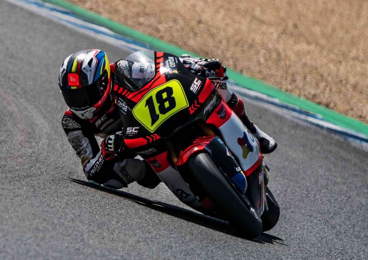 Xavi Cardelús, durant el gran premi de Jerez