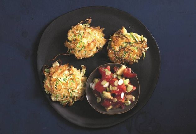 Buñuelos de quinoa y calabacín.