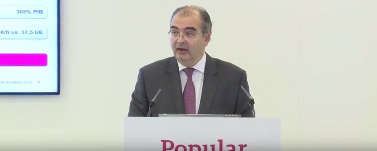 Ángel Ron, presidente de Banco Popular