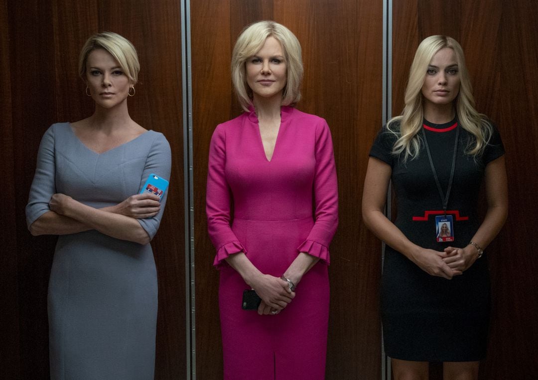 Charlize Theron, Nicole Kidman y Margot Robbie en El Escándalo.