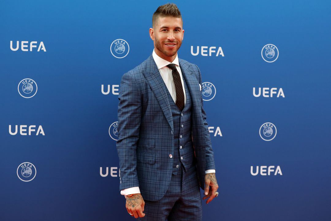 Ramos durante la gala del sorteo de la Champions