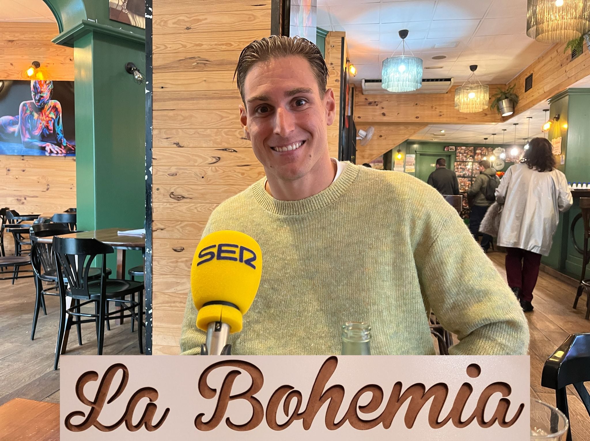 Unai Marino, portero del Alcoyano en La Bohemia