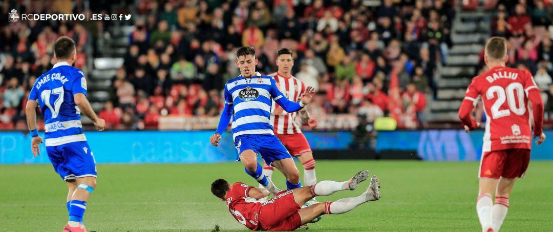 Un momento del partido