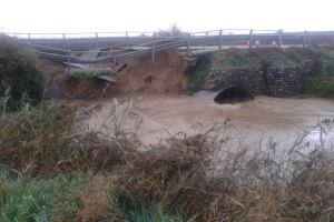 Imatge del Pont parcialment esfondrat