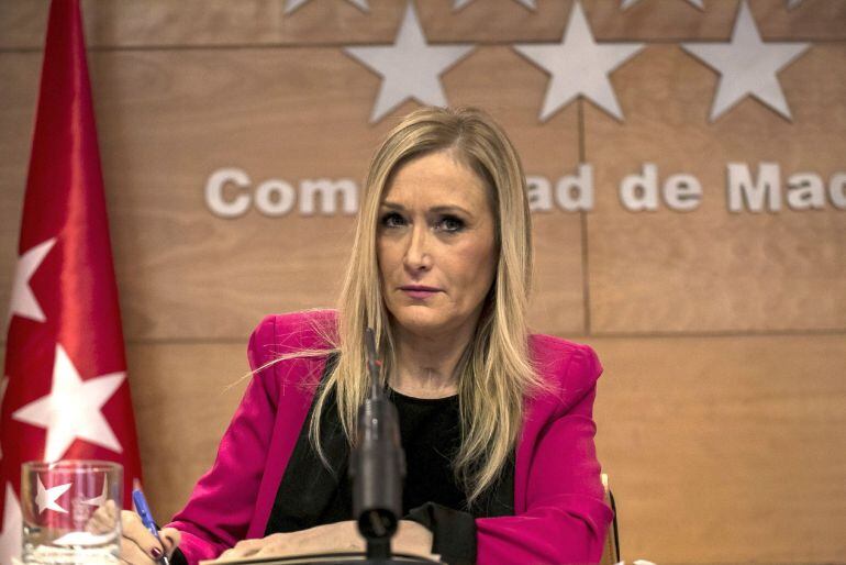 Fotografía de archivo de la presidenta de la Comunidad de Madrid, Cristina Cifuentes