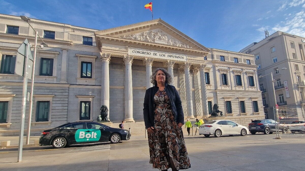 Mercedes Gómez ante el Congreso de los Diputados