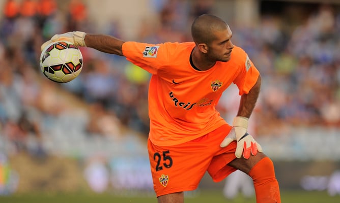 Rubén Martínez, portero del Almería.