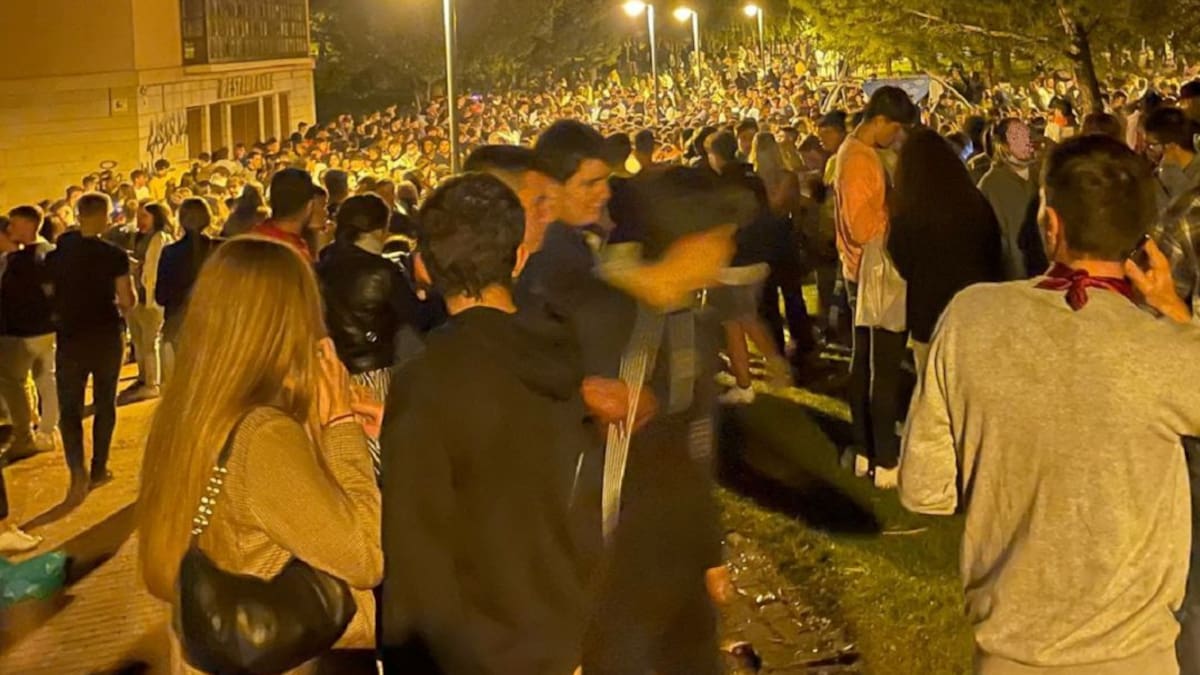 Botellón en Logroño con cuatro mil jóvenes