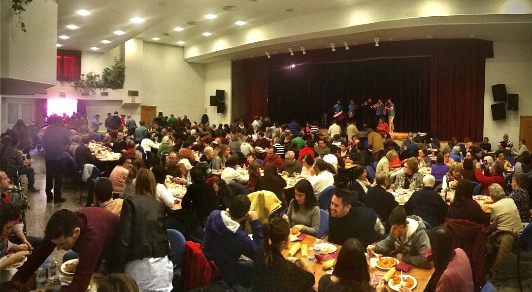 Comida de hermandad celebrada el pasado año durante las fiestas de San Blas en Castronuño