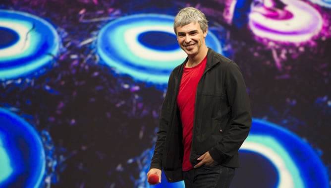 El presidente ejecutivo de Google, Larry Page, en la conferencia