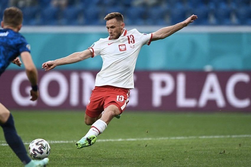 Rybus, durante un partido con su selección.