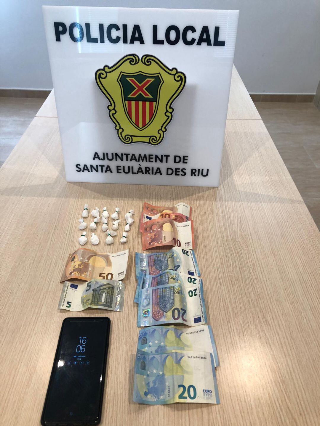 Imagen del material incautado