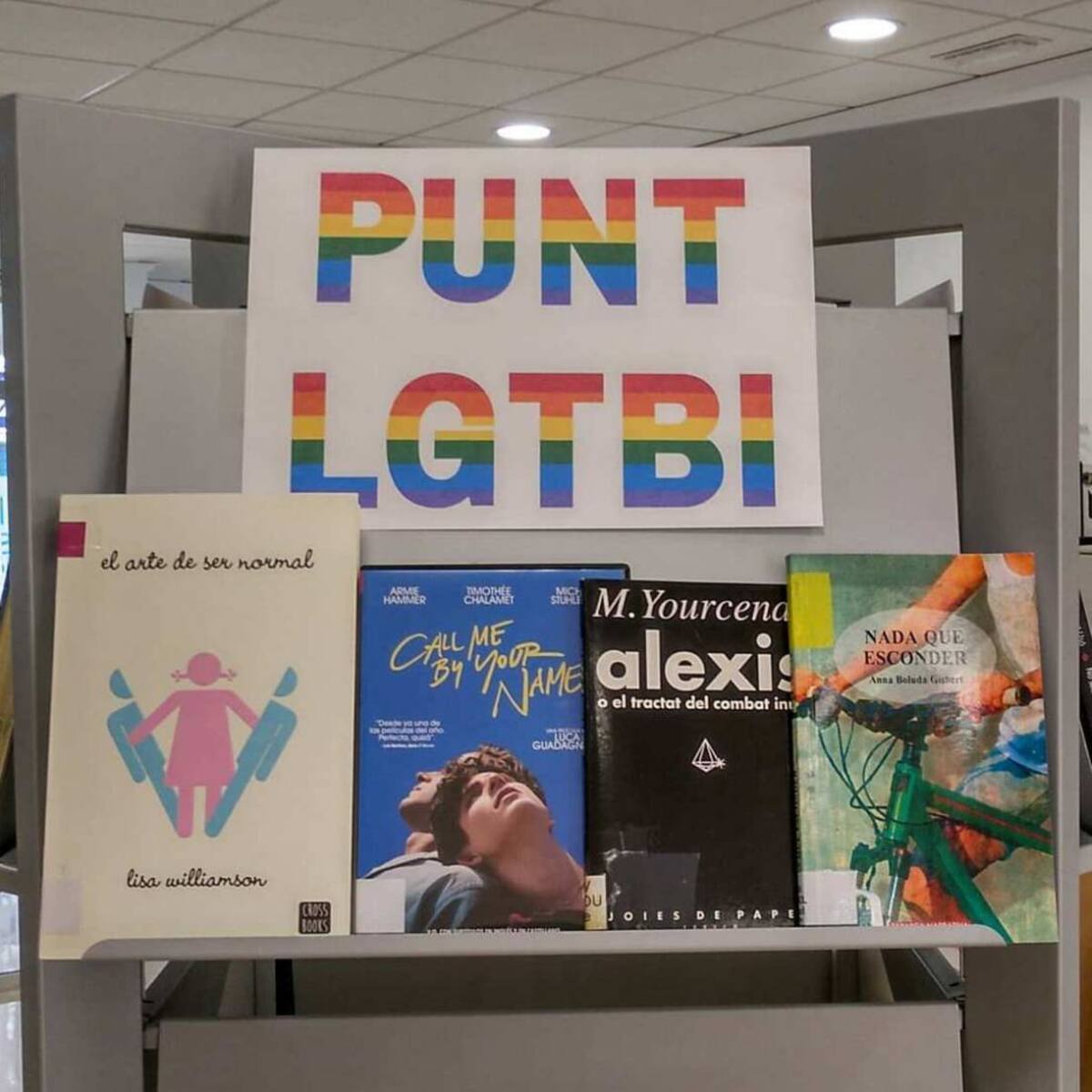 Sección de temática LGTBI en la biblioteca de Xeraco