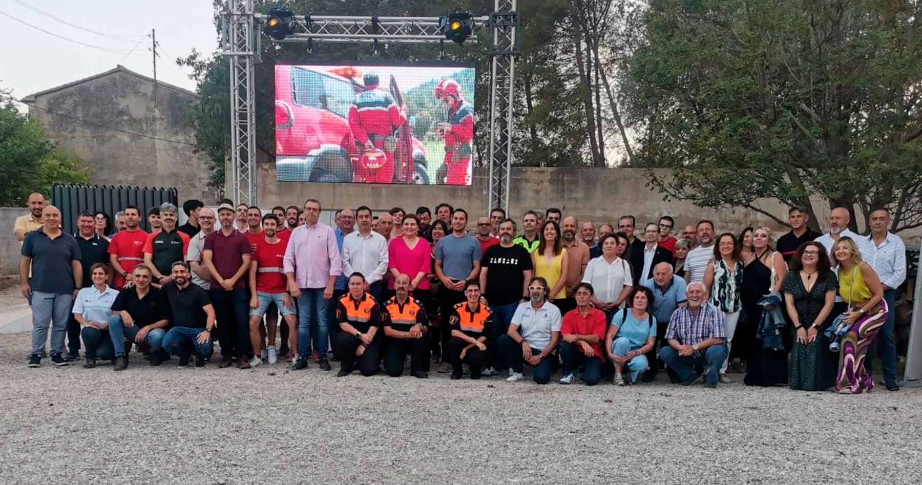 Autoridades y asistentes a la presentación de la campaña contra incendios 2024 de ACIF Alcoi